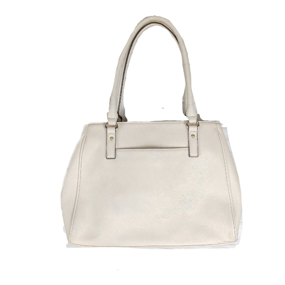 Anne Klein Cream Shimmer Down Large Satchel - Picture 9 of 10